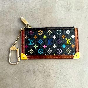 Louis Vuitton Monogram Multicolor Pochette Cles Key Pouch